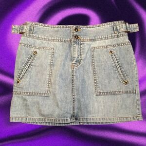 Size 4 100% Cotton Y2K Old Navy Denim Mini Skirt